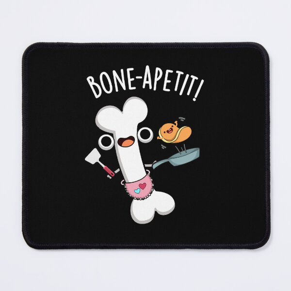 Item preview, Bone Apetit Funny Cooking Puns (Dark BG) designed and sold by punnybone.