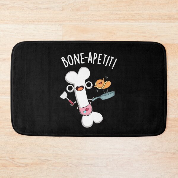Item preview, Bone Apetit Funny Cooking Puns (Dark BG) designed and sold by punnybone.