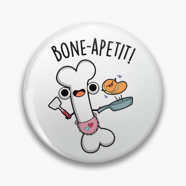 Item preview, Bone Apetit Funny Cooking Puns  designed and sold by punnybone.