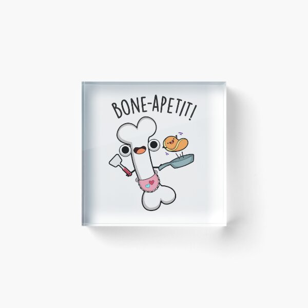 Item preview, Bone Apetit Funny Cooking Puns  designed and sold by punnybone.