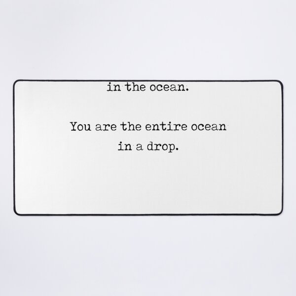 Item preview, Rumi Quote 11 - You are not a drop in the ocean - Typewriter Print designed and sold by Studio Grafiikka.