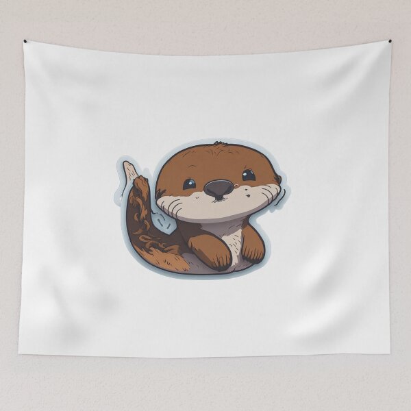 Item preview, Cute Adorable Chibi Sea Otter designed and sold by ChibiArtline.