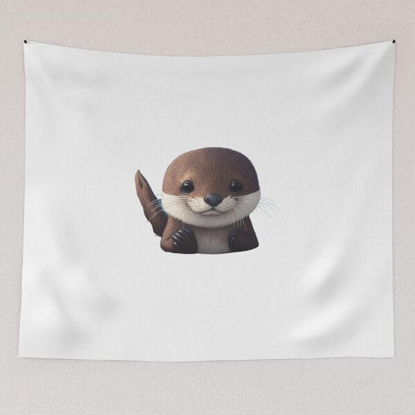 Item preview, Cute Adorable Chibi Sea Otter designed and sold by ChibiArtline.