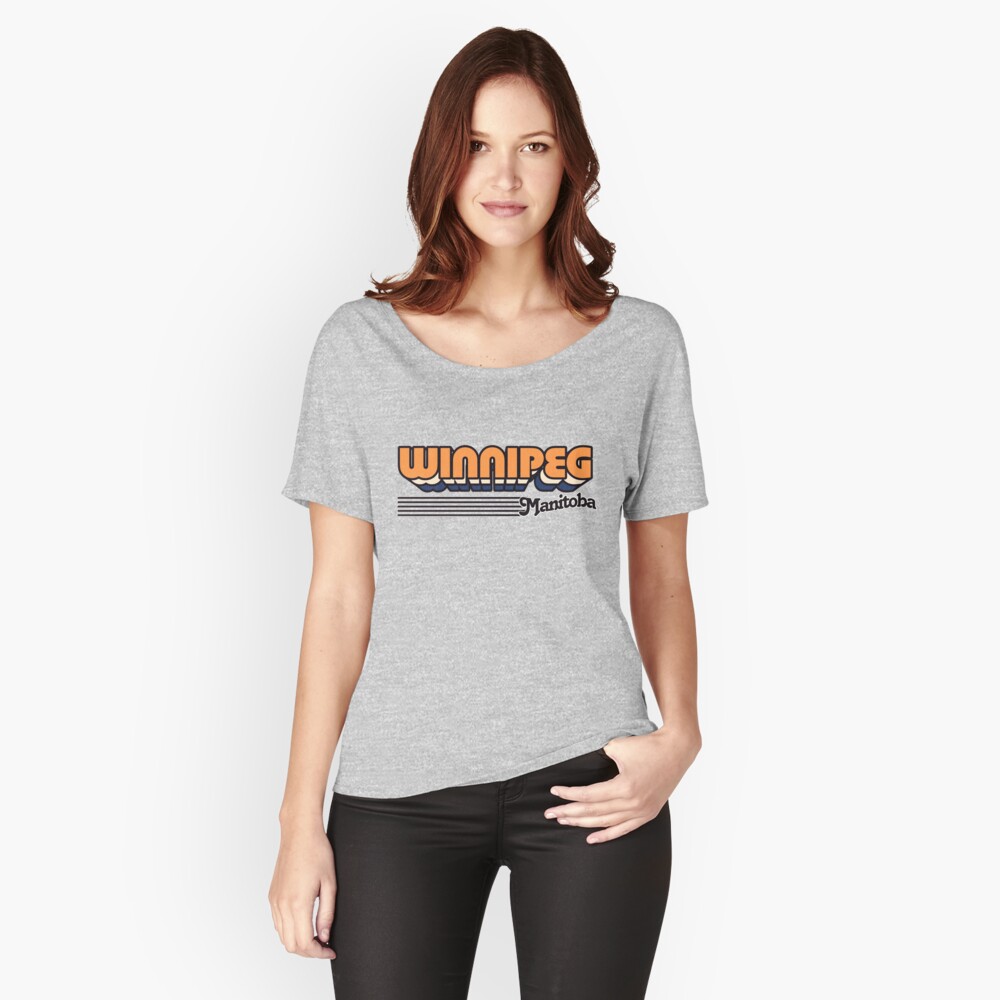 "Winnipeg, Manitoba Retro Stripes" Tshirt by retroready Redbubble
