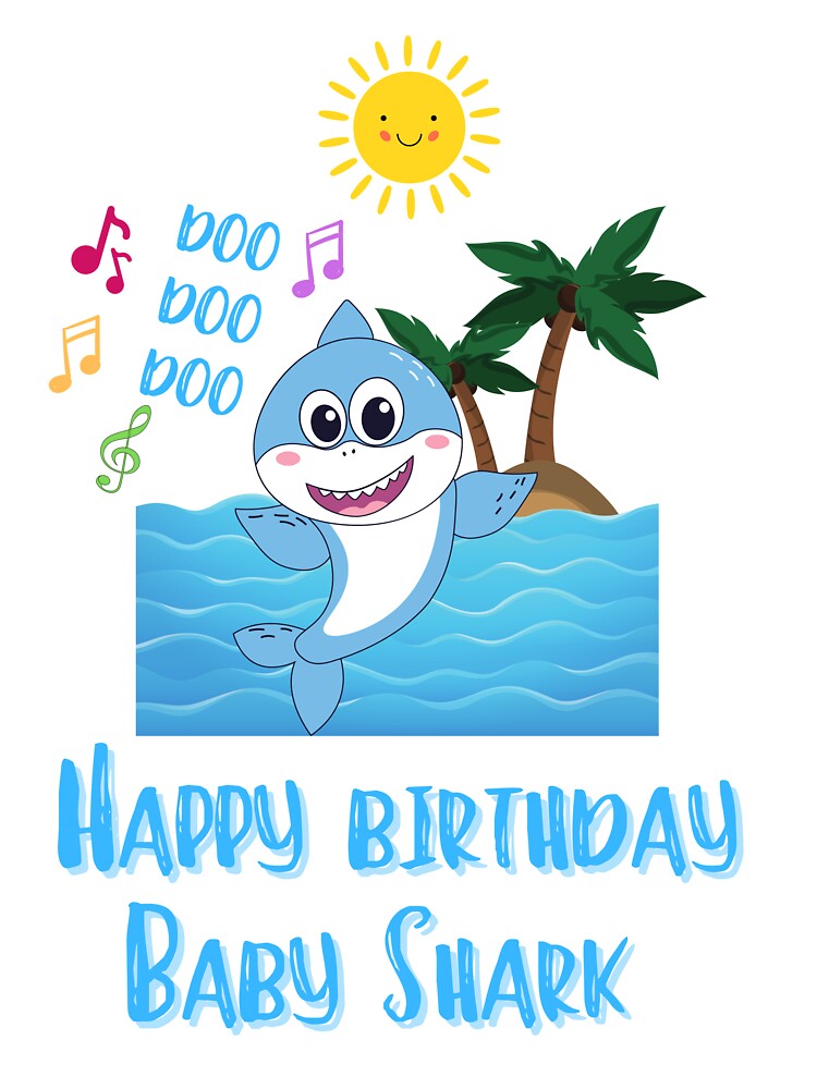 Clipart De Fiesta De Cumpleaños De Baby Shark - El Primer