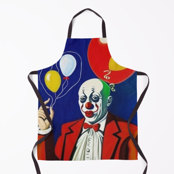 Item preview, Expressionless Circus Clown Funny Face Balloons Retro designed and sold by Michael Voyler.