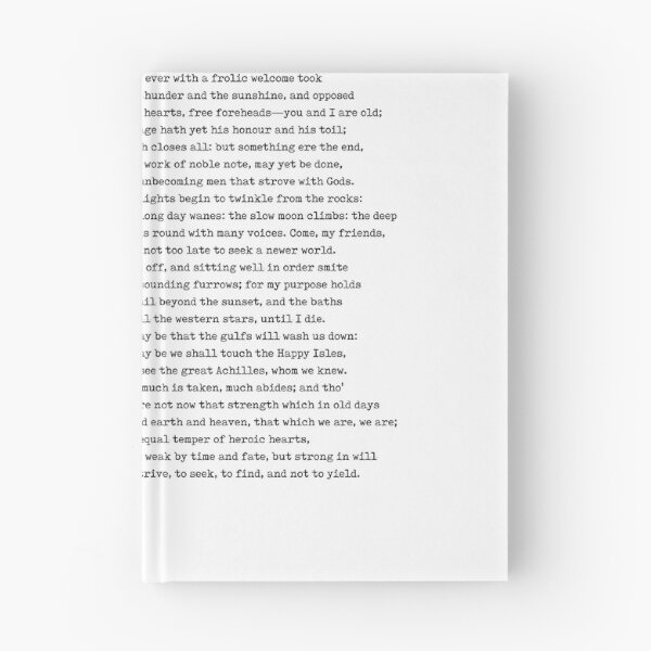 Item preview, Ulysses - Alfred Lord Tennyson Poem - Literature - Typewriter Print  designed and sold by Studio Grafiikka.