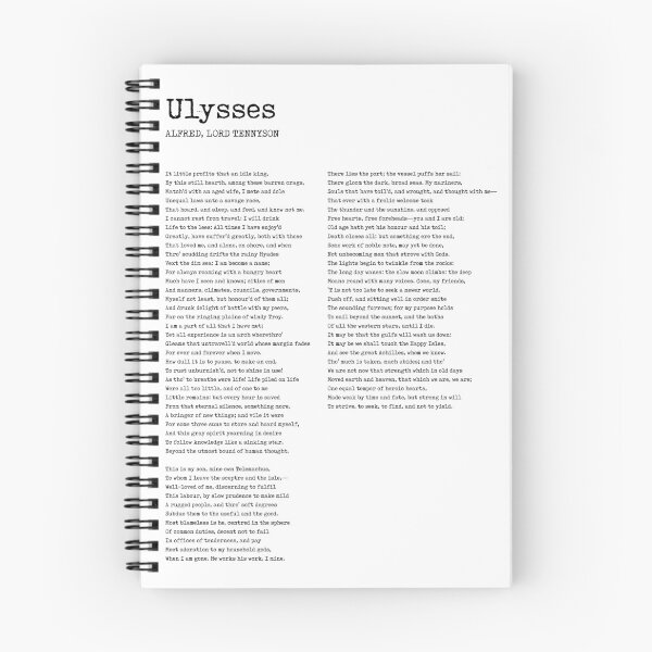 Item preview, Ulysses - Alfred Lord Tennyson Poem - Literature - Typewriter Print  designed and sold by Studio Grafiikka.