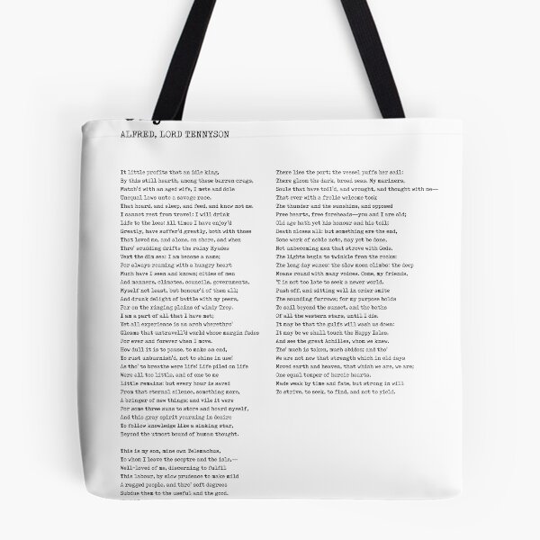 Item preview, Ulysses - Alfred Lord Tennyson Poem - Literature - Typewriter Print  designed and sold by Studio Grafiikka.