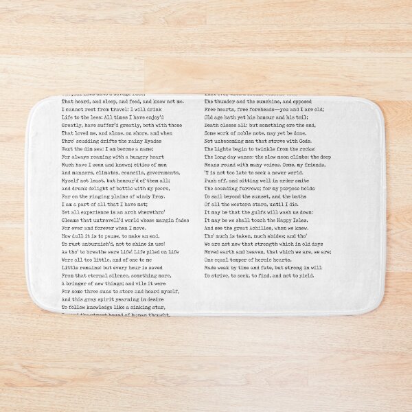 Item preview, Ulysses - Alfred Lord Tennyson Poem - Literature - Typewriter Print  designed and sold by Studio Grafiikka.