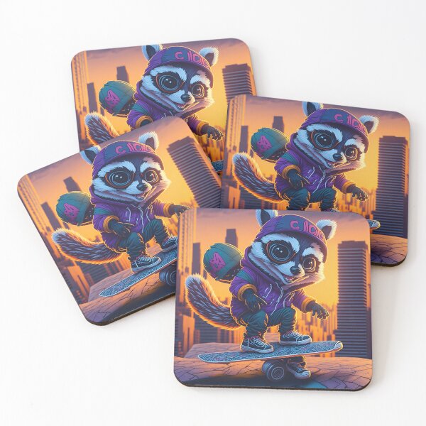 Item preview,  Skateboarding Raccoon  designed and sold by madygunit.