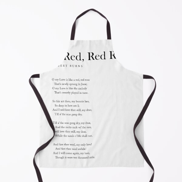 Item preview, A Red, Red Rose - Robert Burns Poem - Literature - Typography Print 2 designed and sold by Studio Grafiikka.