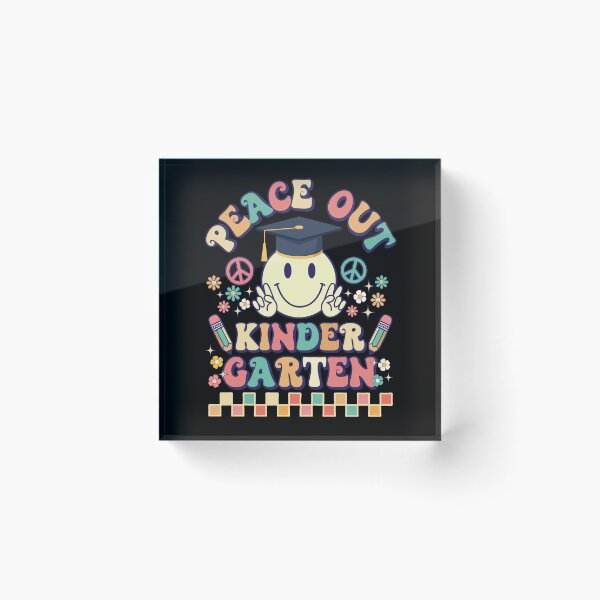 Item preview, Peace Out Kindergarten Retro Groovy Teacher Student Graduation  designed and sold by ohmier.