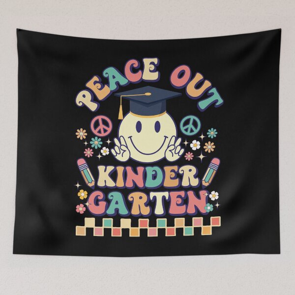 Item preview, Peace Out Kindergarten Retro Groovy Teacher Student Graduation  designed and sold by ohmier.