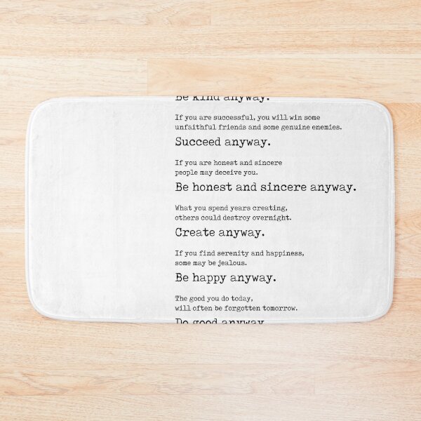 Item preview, Do It Anyway - Mother Teresa Poem - Literature - Typewriter Print 1 designed and sold by Studio Grafiikka.