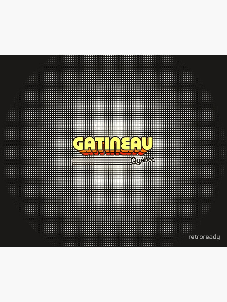 "Gatineau, Québec Retro Stripes" Poster by retroready Redbubble