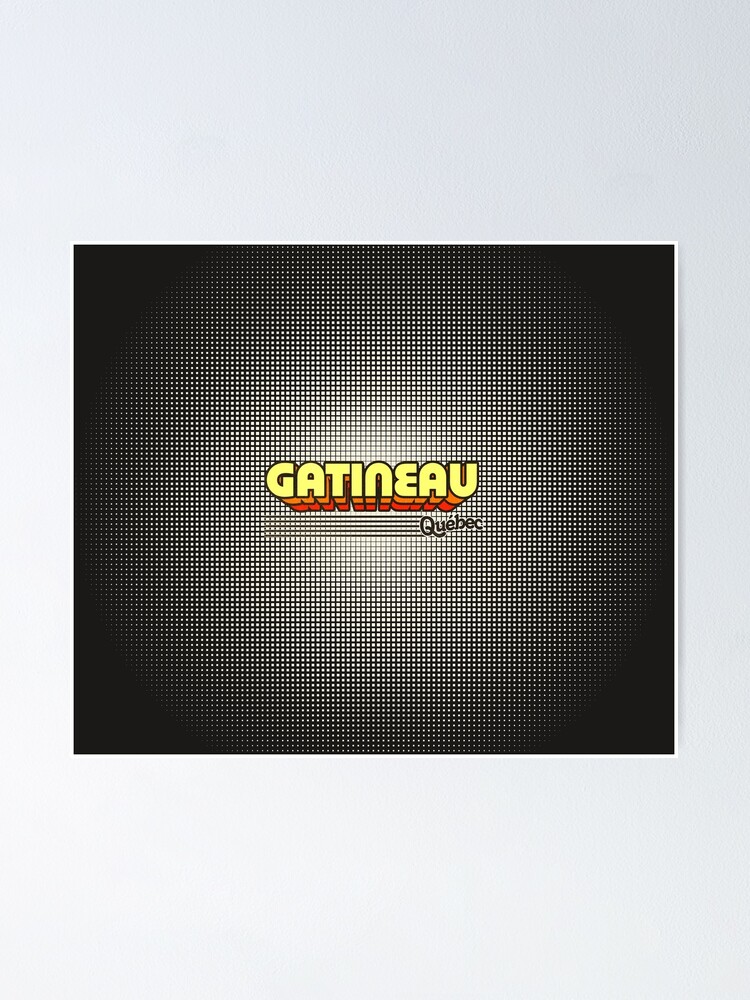 "Gatineau, Québec Retro Stripes" Poster by retroready Redbubble