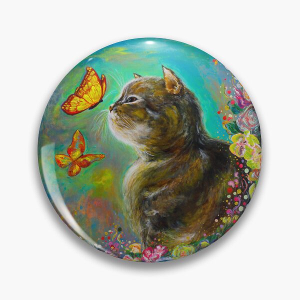 Item preview, Cat with butterflies designed and sold by richcat7.