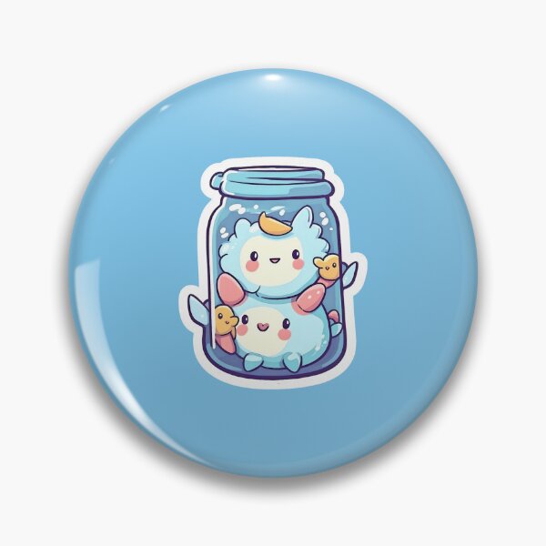 Item preview, Fluffy in a Jar Sticker designed and sold by NightDumpling.