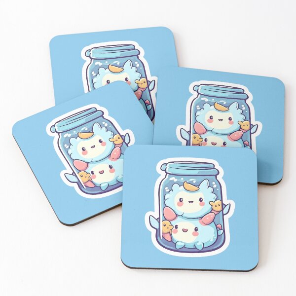 Item preview, Fluffy in a Jar Sticker designed and sold by NightDumpling.