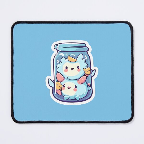 Item preview, Fluffy in a Jar Sticker designed and sold by NightDumpling.