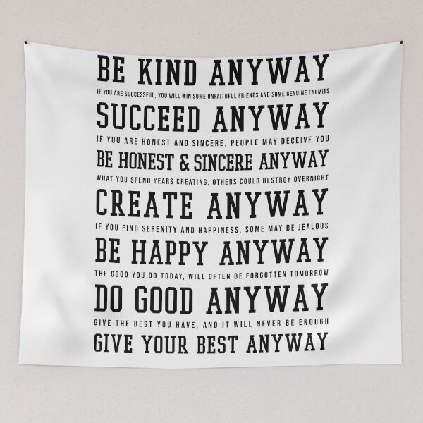 Item preview, Do It Anyway - Mother Teresa Poem - Literature - Typewriter Print 3 designed and sold by Studio Grafiikka.