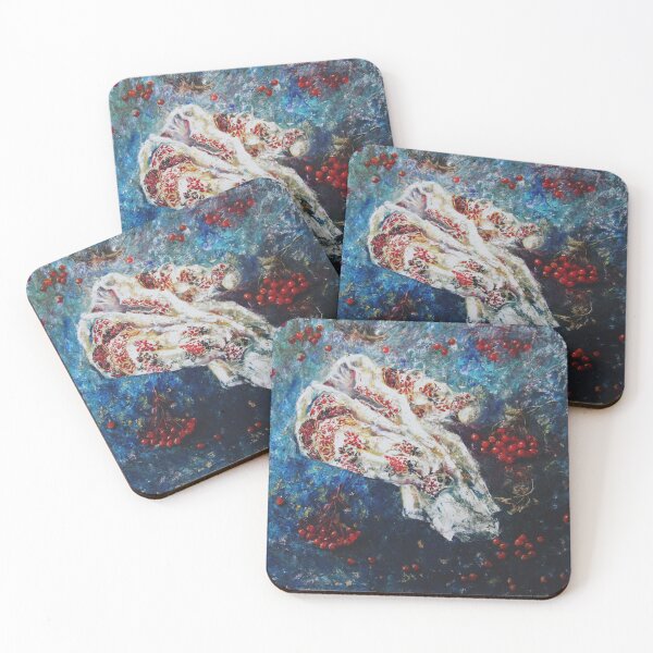 Item preview, Ornamental Ukrainian shirt painting designed and sold by BeeTartprints.