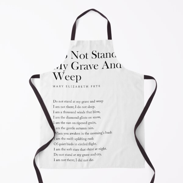 Artikelvorschau, Steh nicht an meinem Grab und weine – Gedicht von Mary Elizabeth Frye – Literatur – Typografie-Druck 1 entworfen und verkauft von Studio Grafiikka.