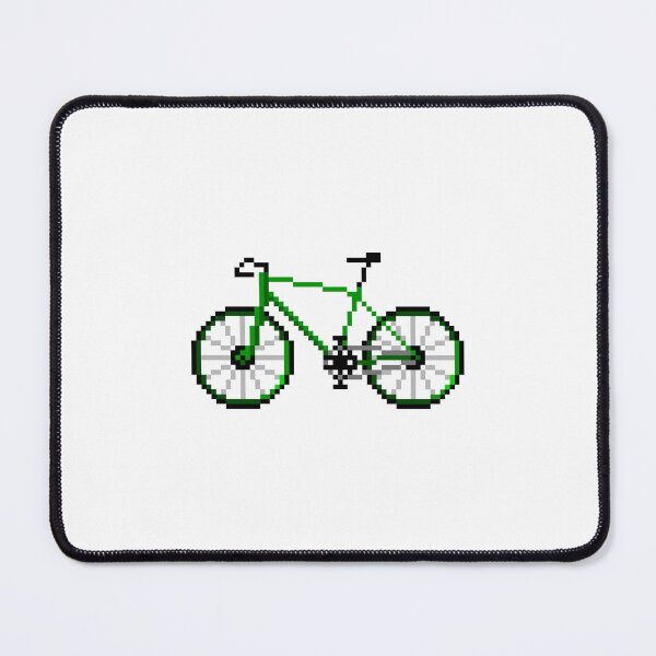 Item preview, Bicycle Pixel Art | Green Bike Design designed and sold by anycolorart.