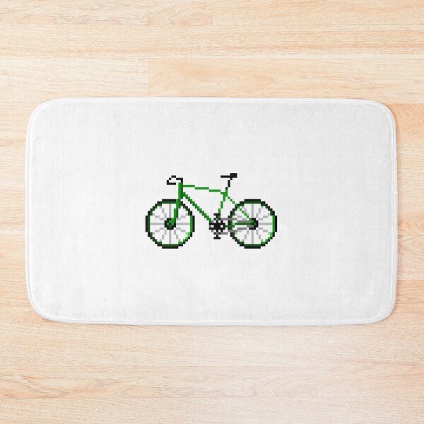 Item preview, Bicycle Pixel Art | Green Bike Design designed and sold by anycolorart.