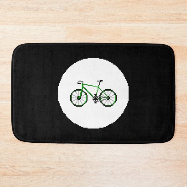 Item preview, Bicycle Pixel Art | Green Bike Design designed and sold by anycolorart.
