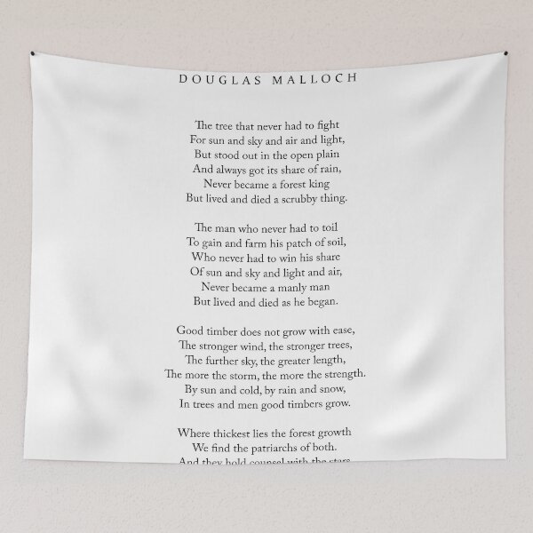 Artikelvorschau, Good Timber - Douglas Malloch Poem - Literature - Typography 1 entworfen und verkauft von Studio Grafiikka.