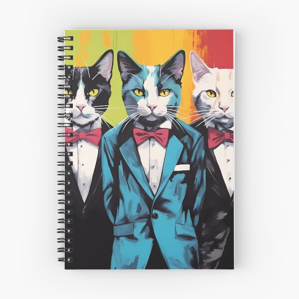 Item preview, Cats in tuxedo pop art Cats in suit designed and sold by MDCGraphics.