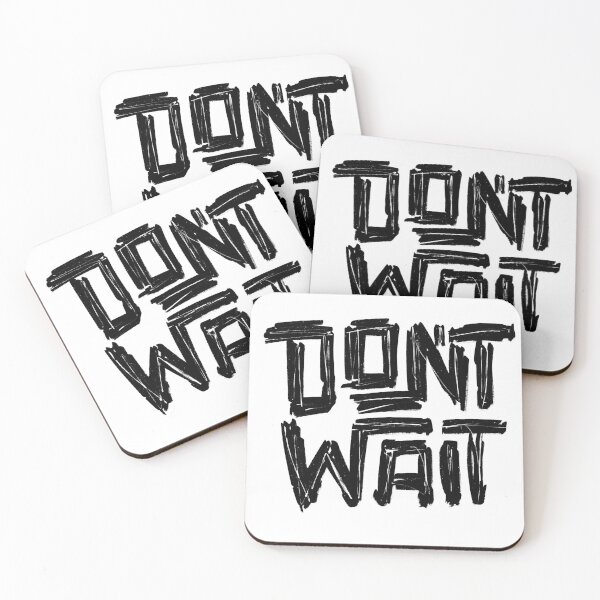 Item preview, Don't Wait Do Not Wait Hand Drawn Typographic Design  designed and sold by Muhammad  Toqeer.