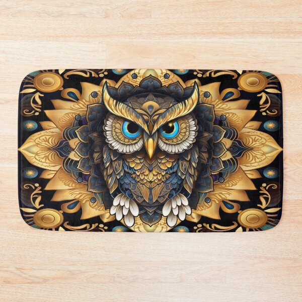 Item preview, Gold Owl Mandala 4 designed and sold by mark ashkenazi.