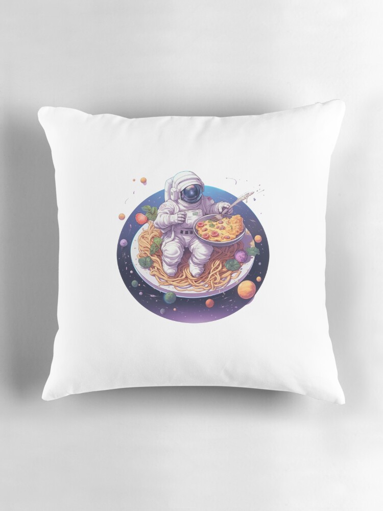 Aperçu 3 sur 4. Coussin avec l'œuvre Galactic Deliciousness créée et vendue par NoobsDesign.