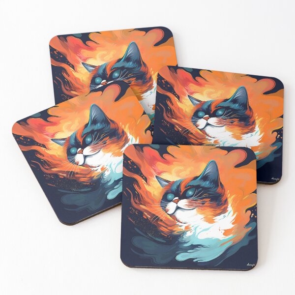 Item preview, Abstract Cat Art designed and sold by Edward Mason.