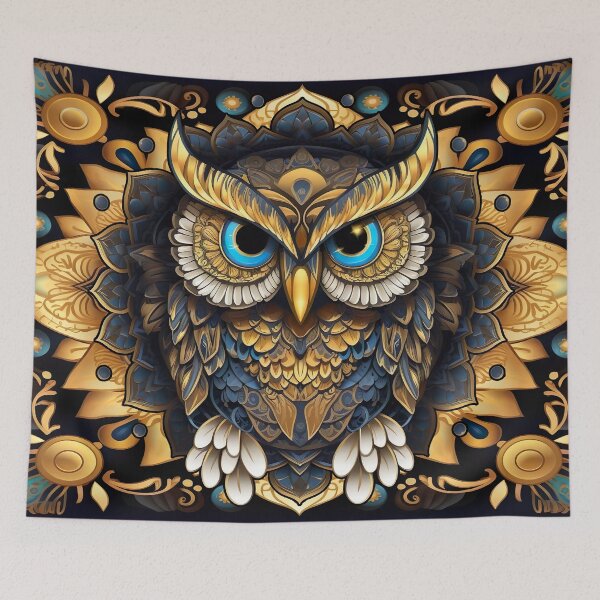 Item preview, Gold Owl Mandala 4 designed and sold by mark ashkenazi.
