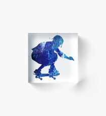 Skateboarder Acrylic Block