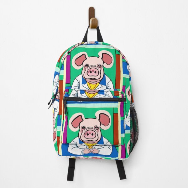 Item preview, Colorful Pig Doctor's Office Watercolor Retro designed and sold by Michael Voyler.