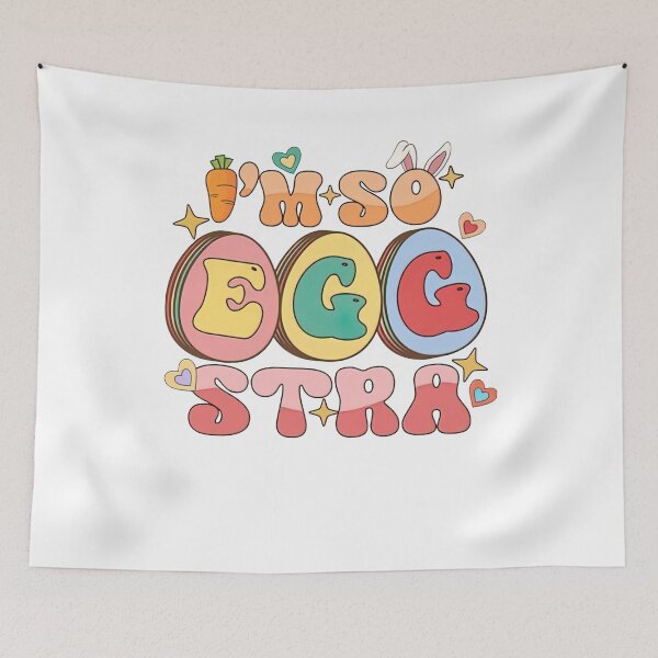Item preview, I'm Just So Eggstra Funny Egg Easter groovy boy girl Kids designed and sold by QuteezArt.