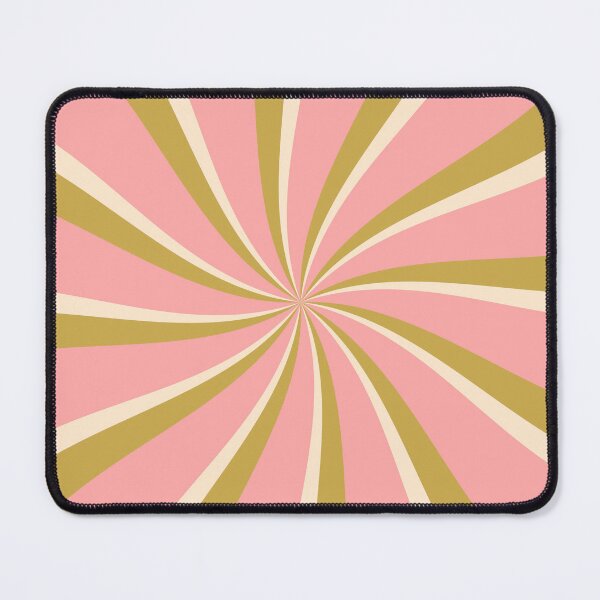 Item preview, Green, pink and beige retro style sun rays designed and sold by BattaAnastasia.