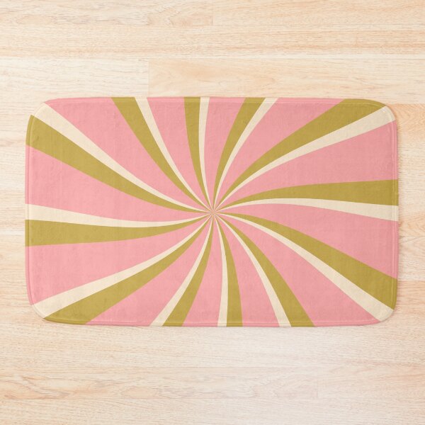 Item preview, Green, pink and beige retro style sun rays designed and sold by BattaAnastasia.