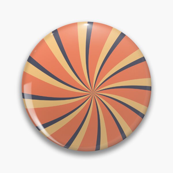 Item preview, Orange and dark blue retro style sun rays designed and sold by BattaAnastasia.