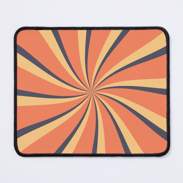 Item preview, Orange and dark blue retro style sun rays designed and sold by BattaAnastasia.