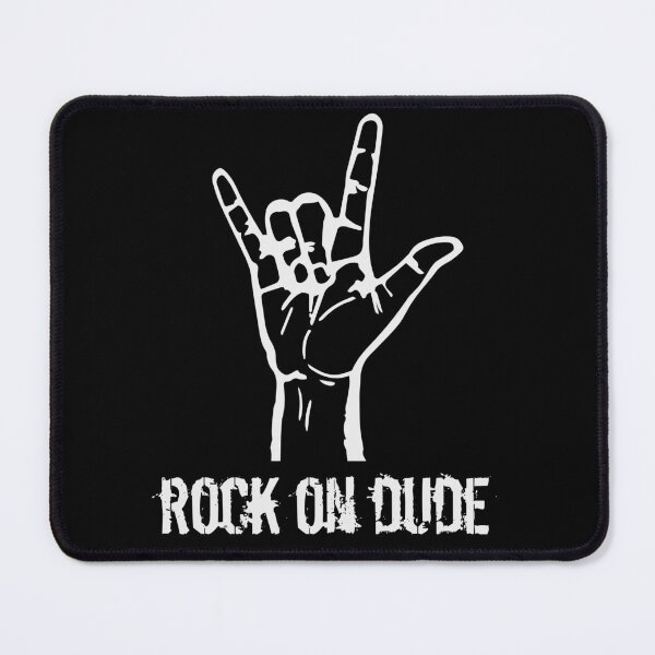 Item preview, Rock On Dude white designed and sold by MortemMaker.
