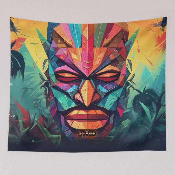 Item preview, Polynesian Tiki Masks 13 of 28 designed and sold by Jenson Major.