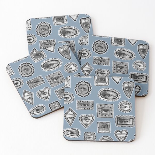 Item preview, * Lover's Eye Jewellery * Powder Blue Victorian Print * designed and sold by Stacey Muir.