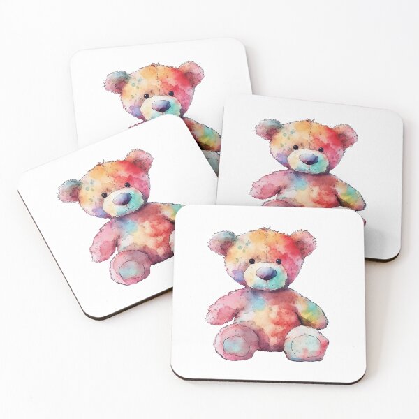 Item preview, Teddy Bear - Watercolour - Colourful Bear designed and sold by sketchzen.
