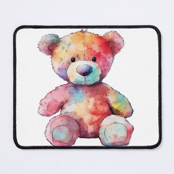 Item preview, Teddy Bear - Watercolour - Colourful Bear designed and sold by sketchzen.